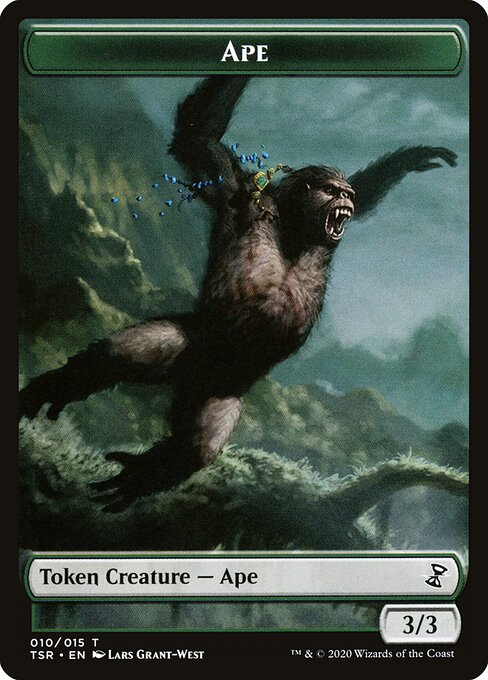 Ape — Time Spiral Remastered Tokens #10, art by Lars Grant-West