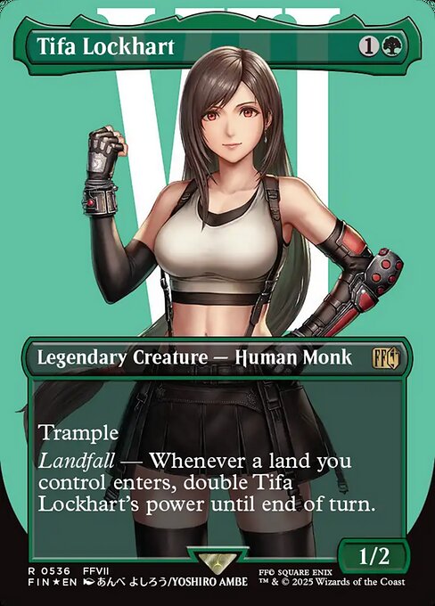 Tifa Lockhart — Final Fantasy #536, art by Yoshiro Ambe