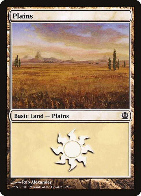 Plains — Theros #230, art by Rob Alexander