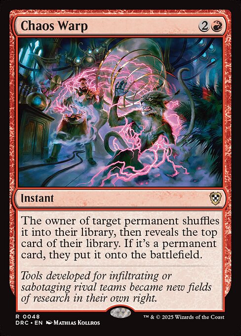 Chaos Warp — Aetherdrift Commander #48, art by Mathias Kollros