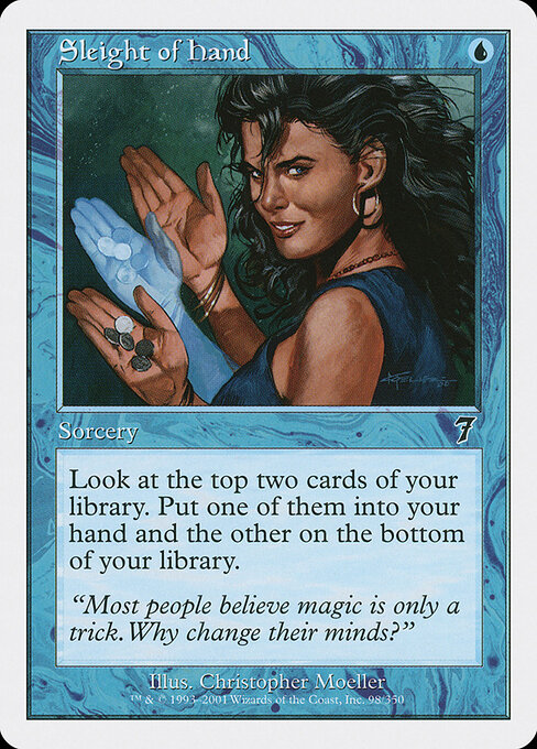Sleight of Hand — Seventh Edition #98, art by Christopher Moeller
