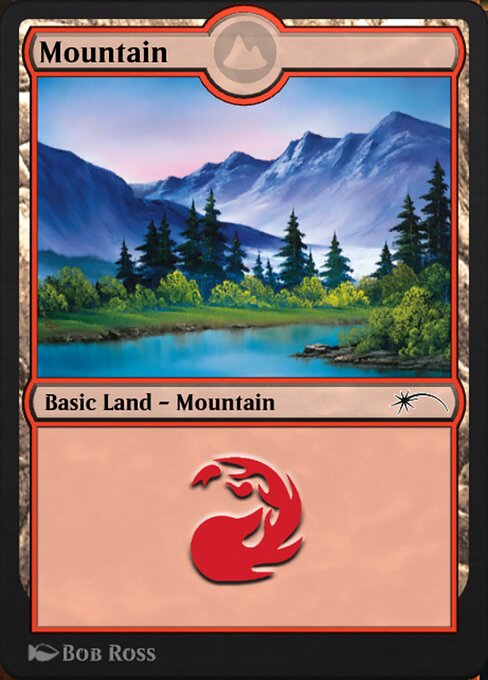 Mountain — MTG Arena Promos #253, art by Bob Ross