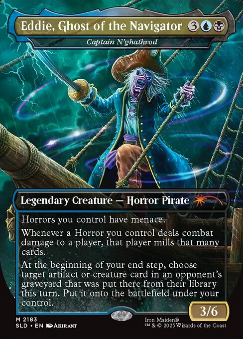 Captain N'ghathrod — Eddie, Ghost of the Navigator — Secret Lair Drop #2183, art by Akirant