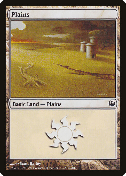 Plains — Duel Decks: Knights vs. Dragons #39, art by Scott Bailey
