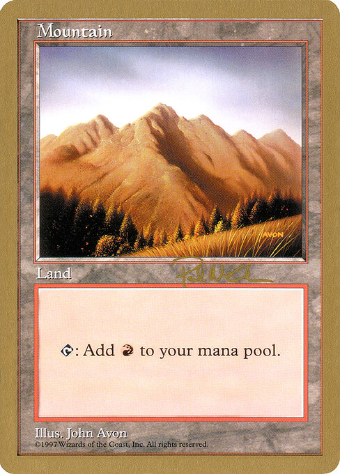 Mountain — World Championship Decks 1997 #pm444, art by John Avon