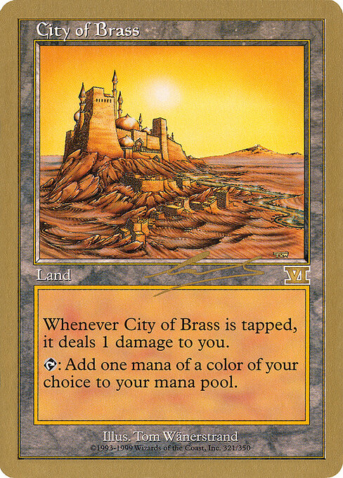 City of Brass — World Championship Decks 2000 #nl321, art by Tom Wänerstrand