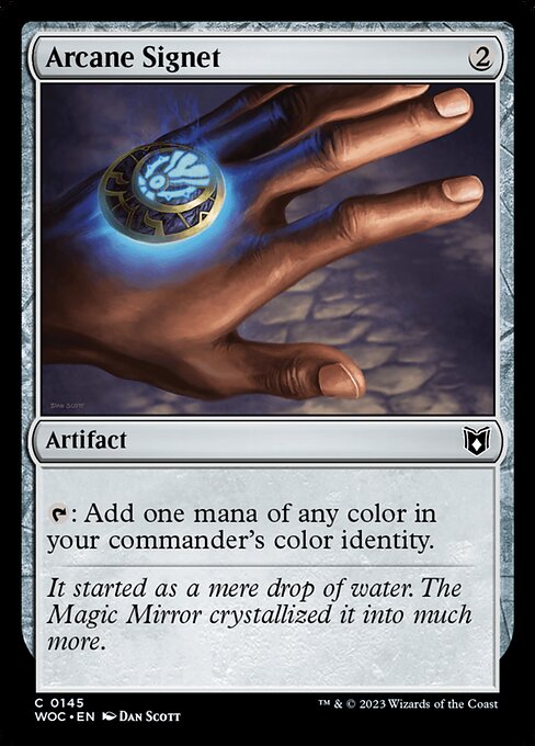 Arcane Signet — Wilds of Eldraine Commander #145, art by Dan Murayama Scott