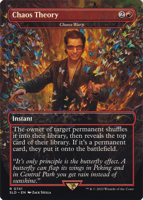 Chaos Warp — Chaos Theory — Secret Lair Drop #741, art by Zack Stella