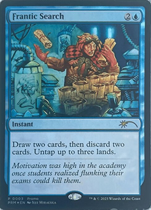 Frantic Search — Media and Collaboration Promos #2026-20, art by Jeff Miracola