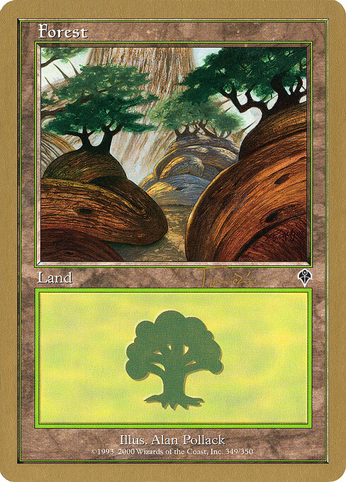 Forest — World Championship Decks 2001 #jt349a, art by Alan Pollack