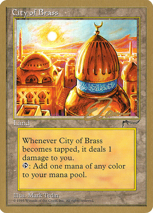 City of Brass — Pro Tour Collector Set #et112, art by Mark Tedin