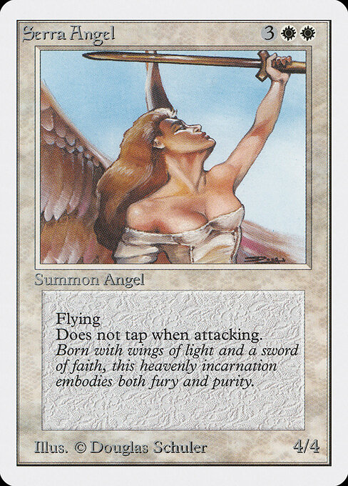 Serra Angel — Unlimited Edition #40, art by Douglas Shuler