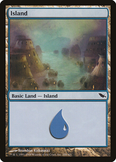 Island — Shadowmoor #288, art by Brandon Kitkouski