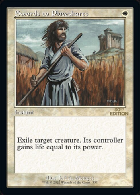 Swords to Plowshares — 30th Anniversary Edition #337, art by Jeff A. Menges