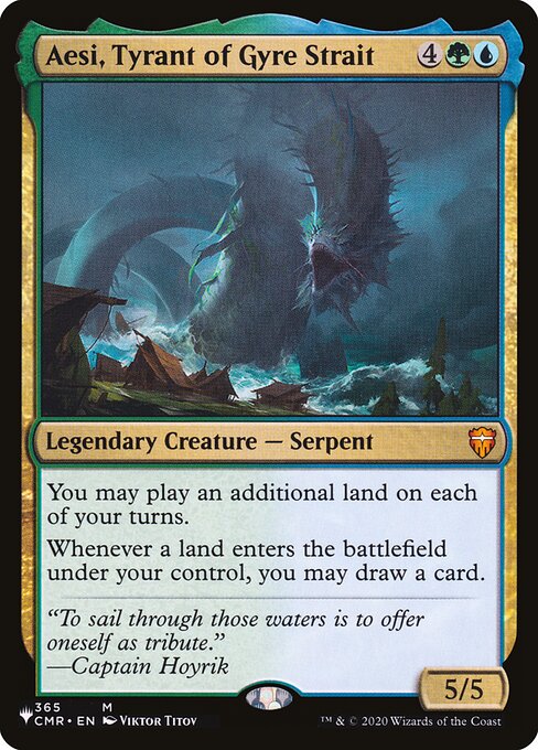 Aesi, Tyrant of Gyre Strait — The List #CMR-365, art by Viktor Titov
