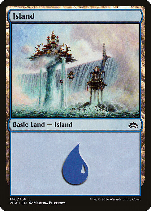 Island — Planechase Anthology #140, art by Martina Pilcerova