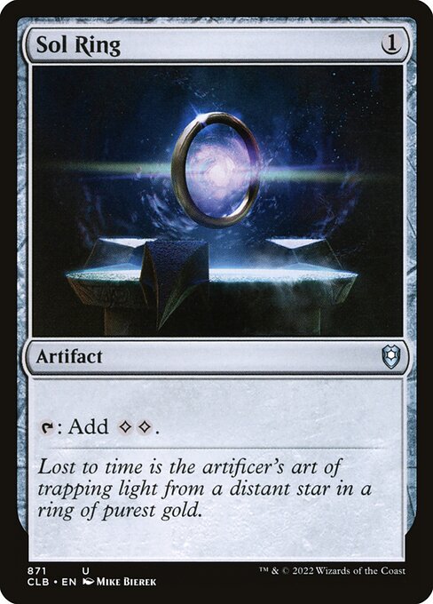 Sol Ring — Commander Legends: Battle for Baldur's Gate #871, art by Mike Bierek