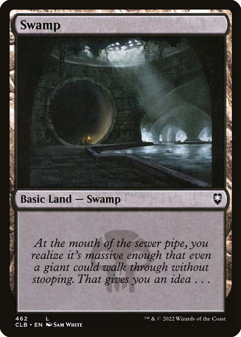 Swamp — Commander Legends: Battle for Baldur's Gate #462, art by Sam White