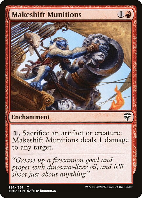Makeshift Munitions — Commander Legends #191, art by Filip Burburan