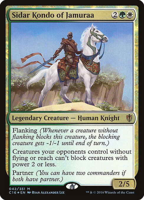 Sidar Kondo of Jamuraa — Commander 2016 #42, art by Ryan Alexander Lee