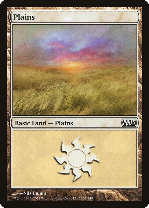 Plains — Magic 2013 #232, art by Nils Hamm