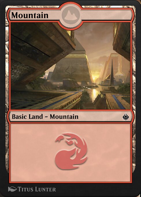 Mountain — Amonkhet Remastered #314, art by Titus Lunter