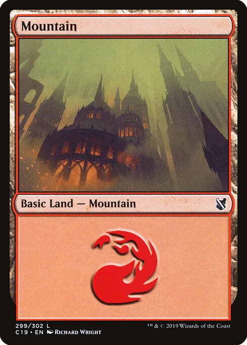 Mountain — Commander 2019 #299, art by Richard Wright