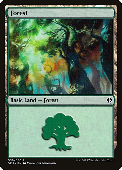 Forest — Duel Decks: Zendikar vs. Eldrazi #39, art by Véronique Meignaud