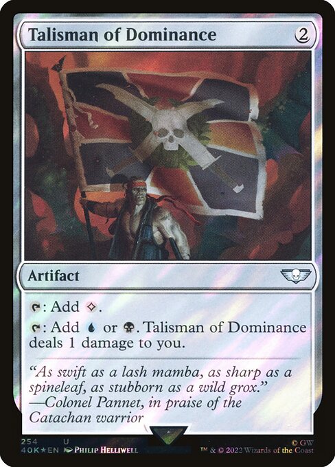 Talisman of Dominance — Warhammer 40,000 Commander #254★, art by Philip Helliwell