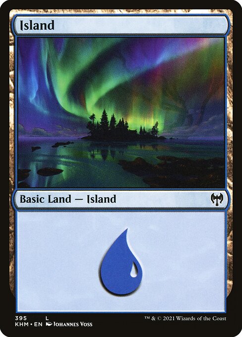 Island — Kaldheim #395, art by Johannes Voss
