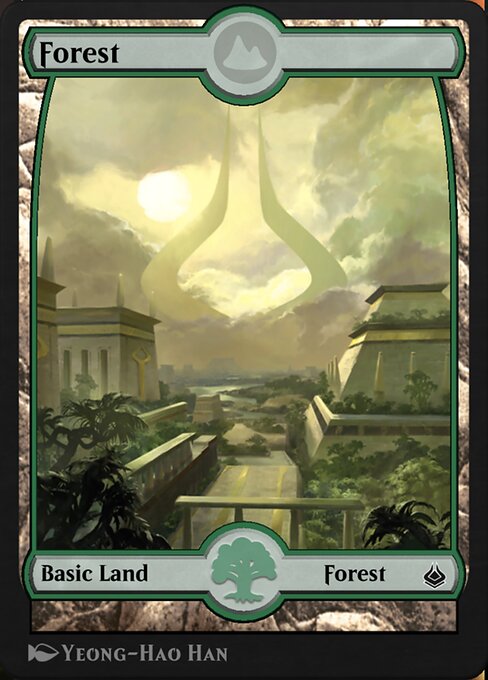 Forest — Amonkhet Remastered #297, art by Yeong-Hao Han