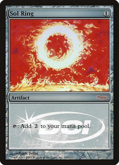 Sol Ring — Judge Gift Cards 2005 #3, art by Mark Tedin