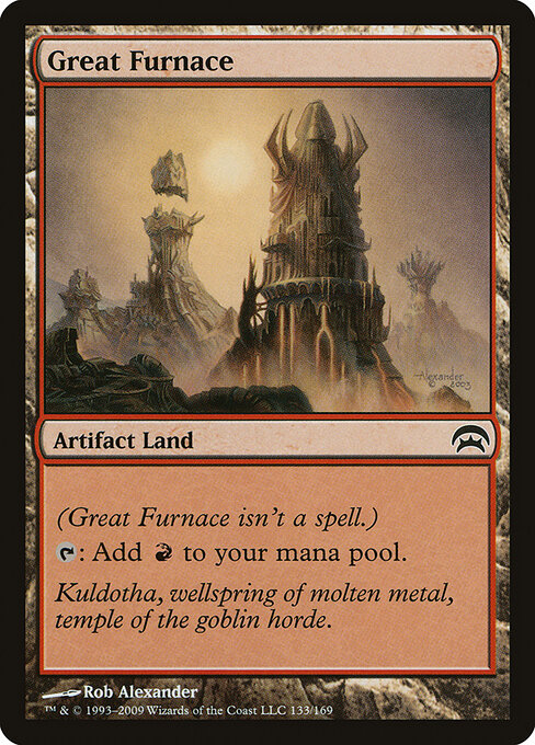 Great Furnace — Planechase #133, art by Rob Alexander