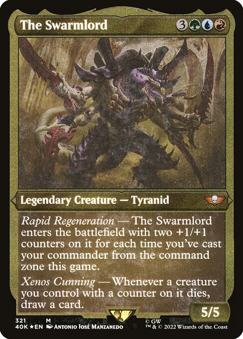 The Swarmlord — Warhammer 40,000 Commander #321, art by Antonio José Manzanedo