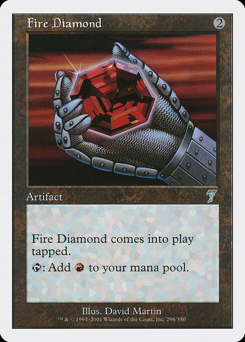 Fire Diamond — Seventh Edition #296, art by David Martin