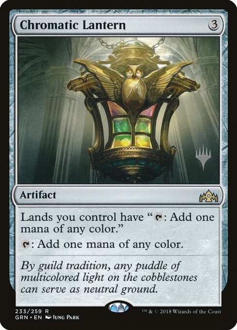 Chromatic Lantern — Guilds of Ravnica Promos #233p, art by Jung Park