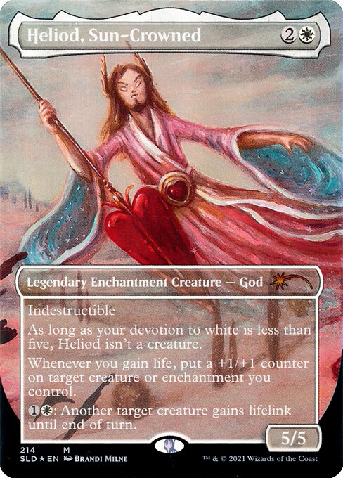 Heliod, Sun-Crowned — Secret Lair Drop #214, art by Brandi Milne