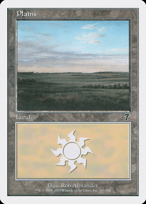 Plains — Seventh Edition #343, art by Rob Alexander