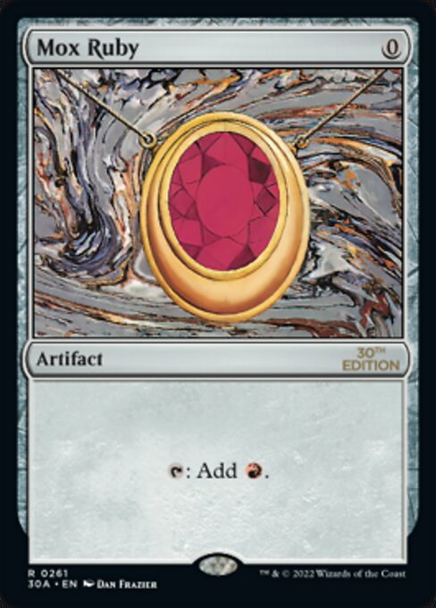 Mox Ruby — 30th Anniversary Edition #261, art by Dan Frazier