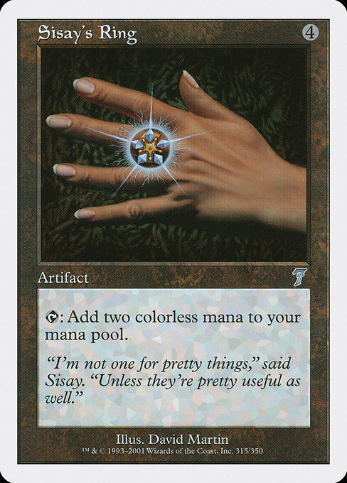 Sisay's Ring — Seventh Edition #315, art by David Martin