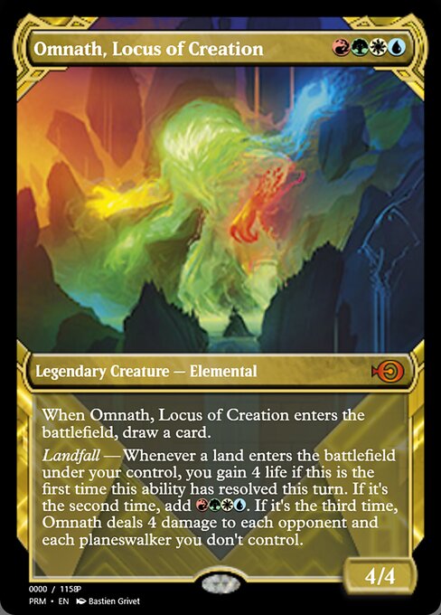 Omnath, Locus of Creation — Magic Online Promos #83716, art by Bastien Grivet