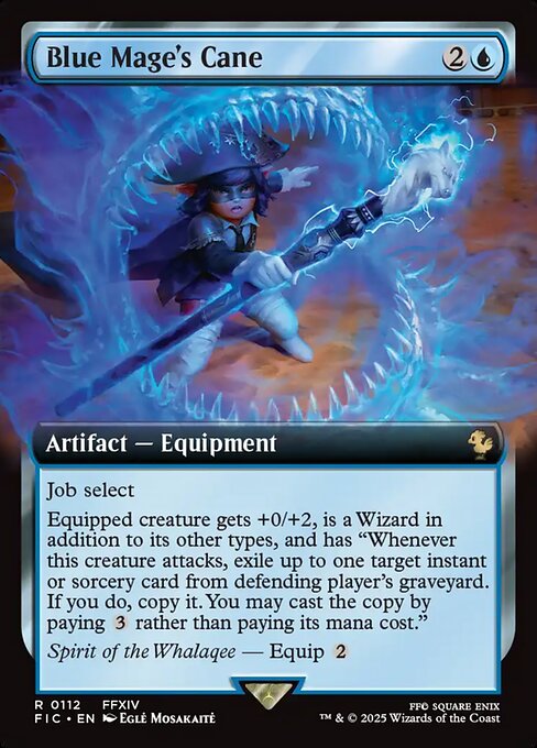 Blue Mage's Cane — Final Fantasy Commander #112, art by Eglė Mosakaitė