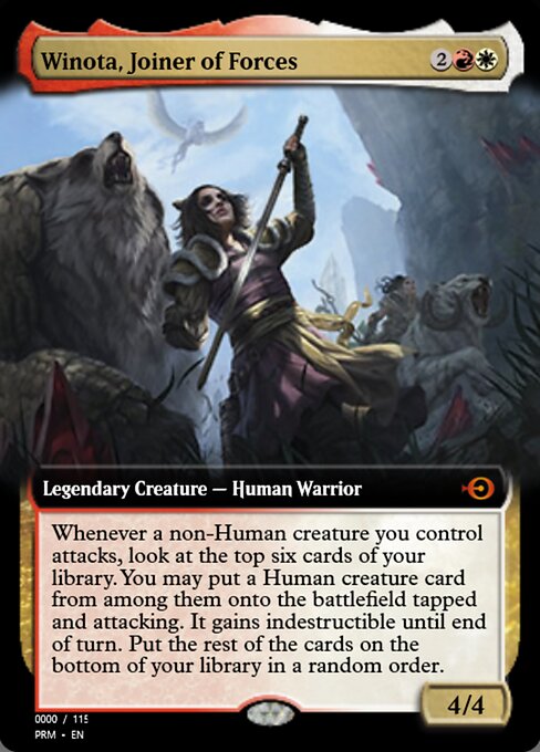 Winota, Joiner of Forces — Magic Online Promos #80807, art by Magali Villeneuve