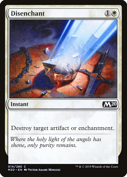 Disenchant — Core Set 2020 #14, art by Victor Adame Minguez