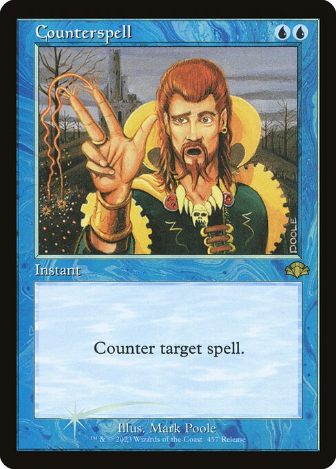 Counterspell — Dominaria Remastered #457, art by Mark Poole