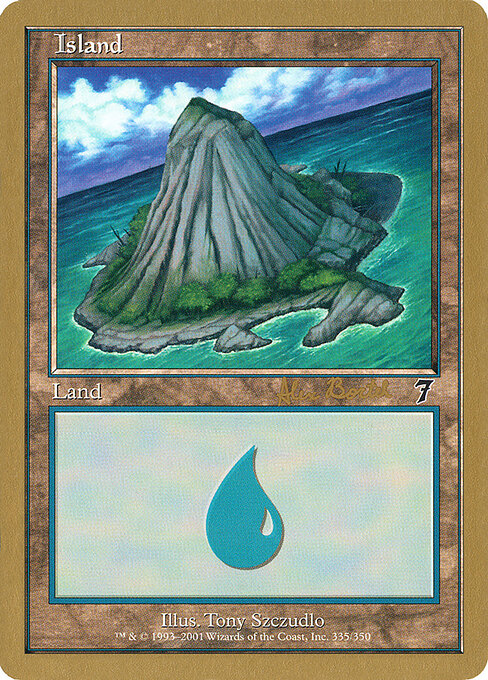 Island — World Championship Decks 2001 #ab335a, art by Tony Szczudlo