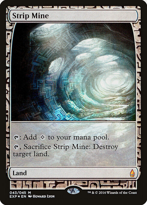Strip Mine — Zendikar Expeditions #43, art by Howard Lyon