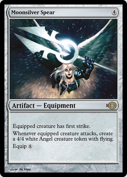 Moonsilver Spear — Magic Online Promos #44311, art by Nic Klein