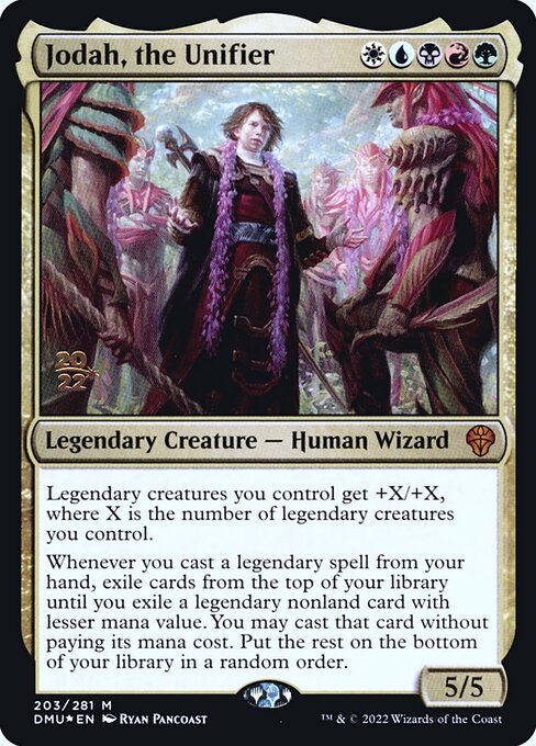 Jodah, the Unifier — Dominaria United Promos #203s, art by Ryan Pancoast