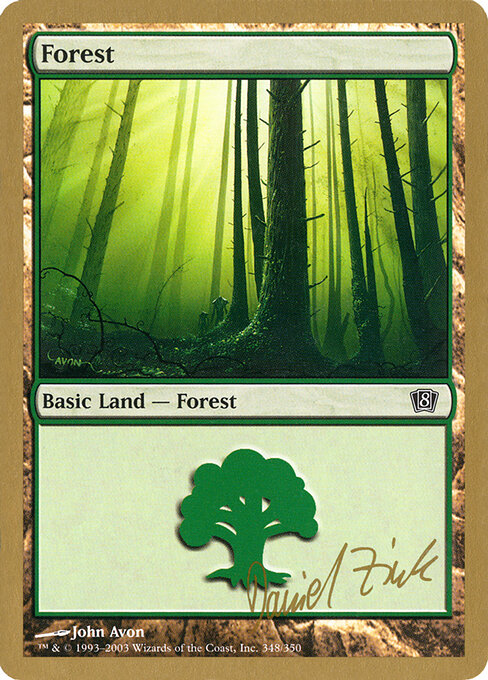 Forest — World Championship Decks 2003 #dz348, art by John Avon